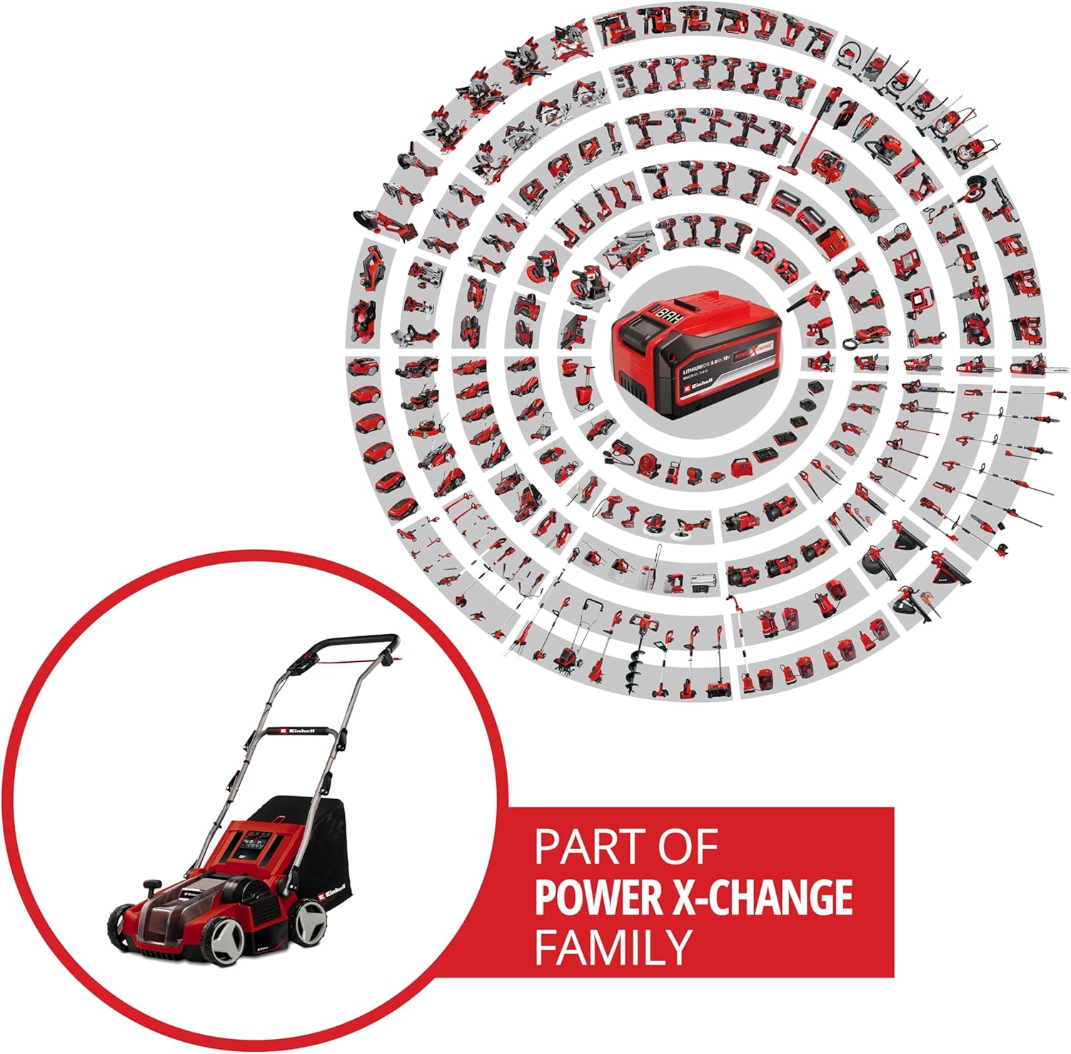 Thumbnail 1 de Einhell Cordless Lawn Scarifier and Aerator 36V (GE-SC 35 Li Solo) – 35cm