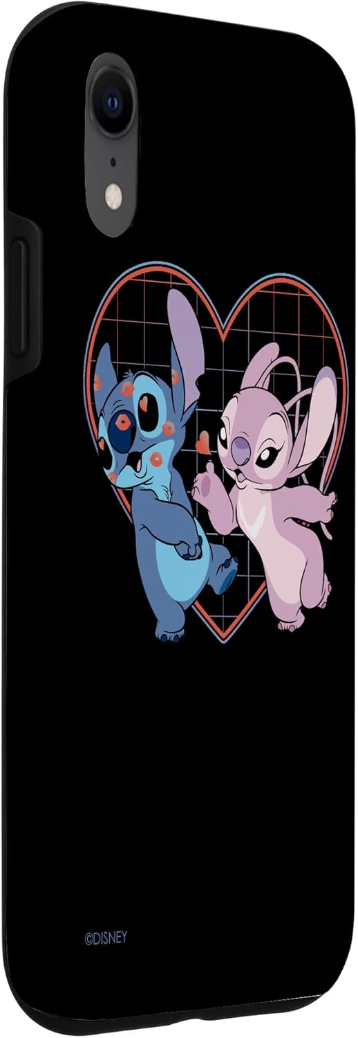 Thumbnail 2 de Disney Lilo et Stitch Angel Heart Kisses Coque pour iPhone XR – Étui two‑in‑one