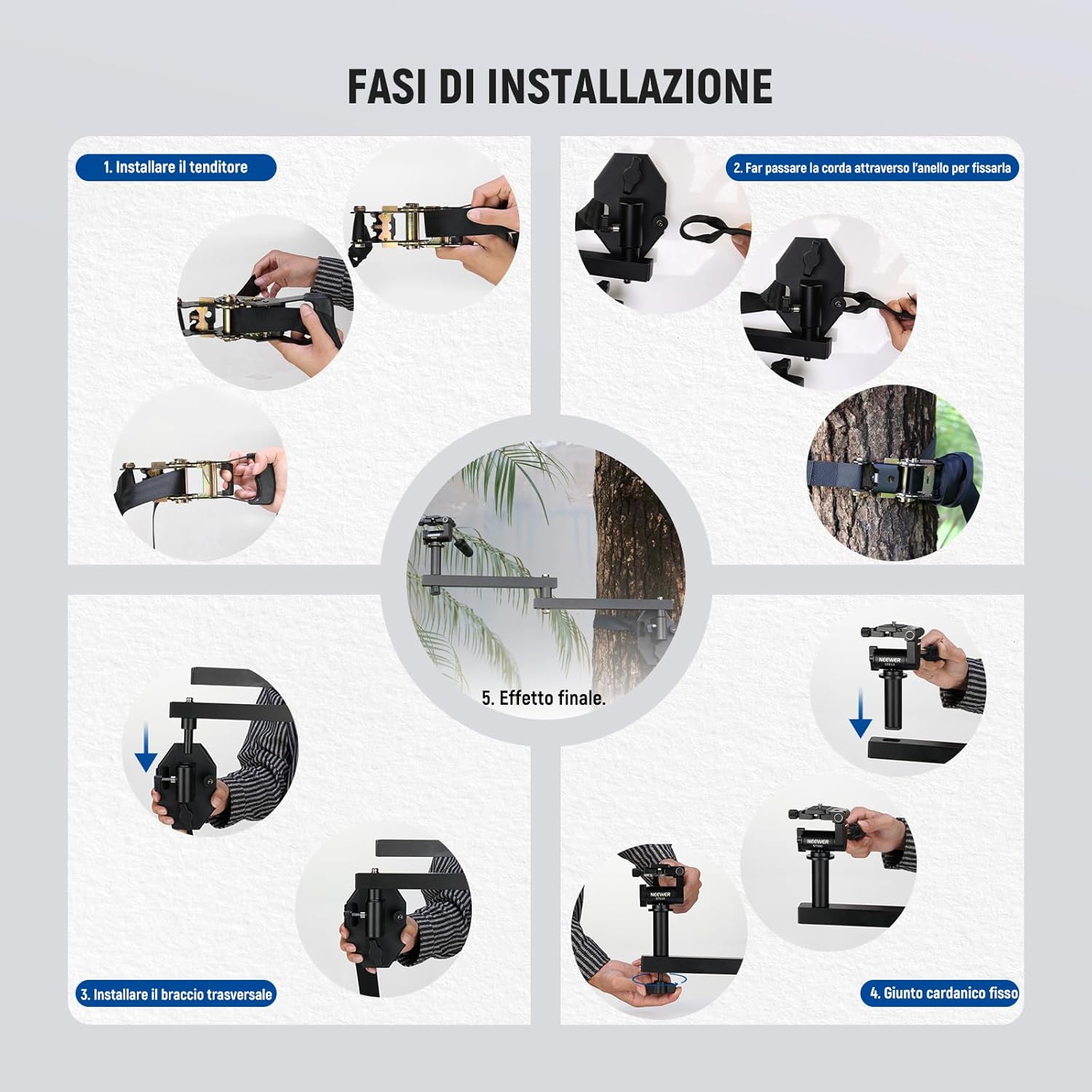 Thumbnail 5 de NEEWER ST010 Magic Arm da 24" per fototrappola: supporto outdoor in alluminio con giunti silenziosi