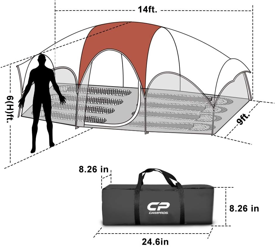 Thumbnail 1 de CP Tent 8 Person Camping Tent