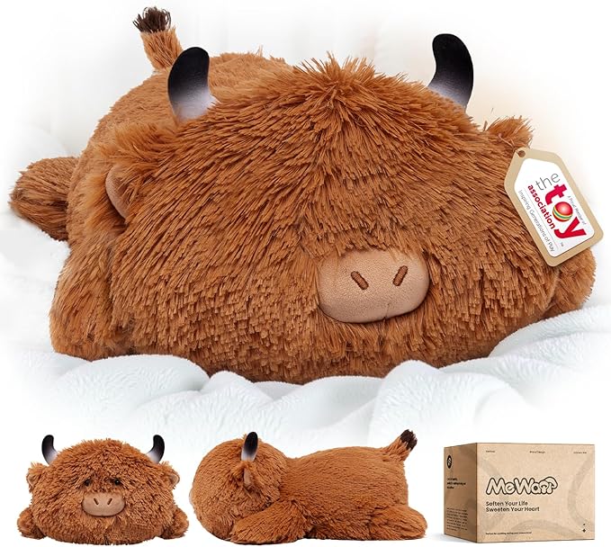 Detalle de Mewaii Almohada Vaca Kawaii Respirante para Niños 🐄
