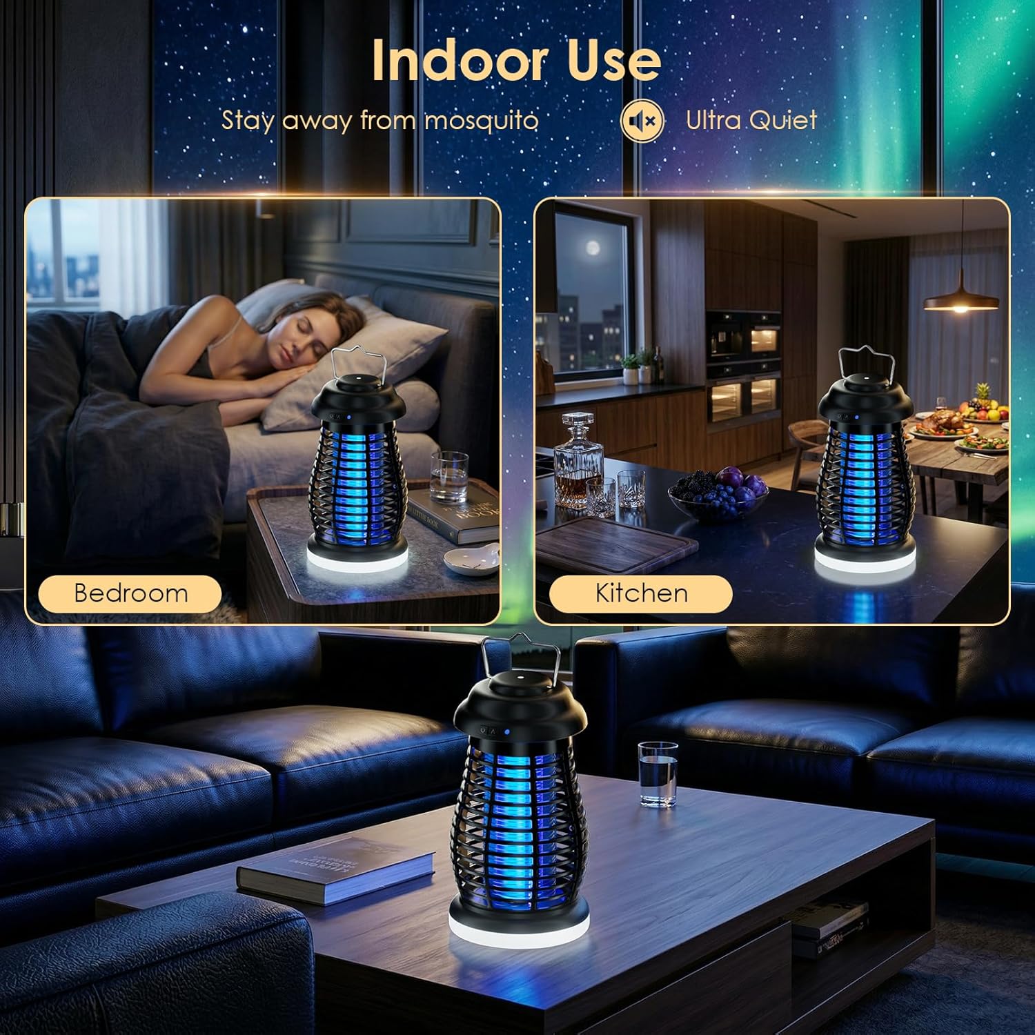 Thumbnail 6 de Cordless Bug Zapper Outdoor 4200V: Portable, Rechargeable Mosquito Killer for Outdoor Spaces
