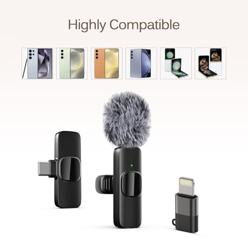Thumbnail 5 de Labstandard Professional Wireless Lavalier Lapel Microphone for iPhone and Type-C Devices