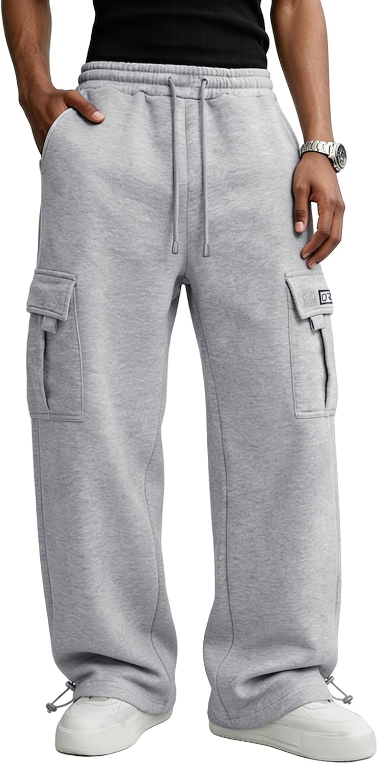 Thumbnail 6 de Men’s Cargo Sweatpants, Polyester-Cotton Blend