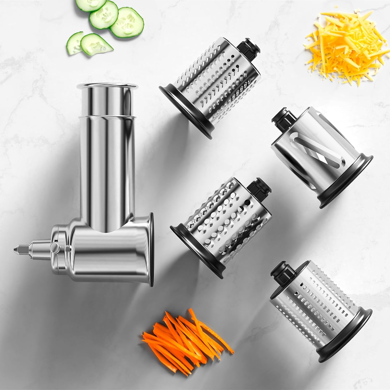 Thumbnail 2 de InnoMoon Slicer Shredder Attachment 4 blades 🧀