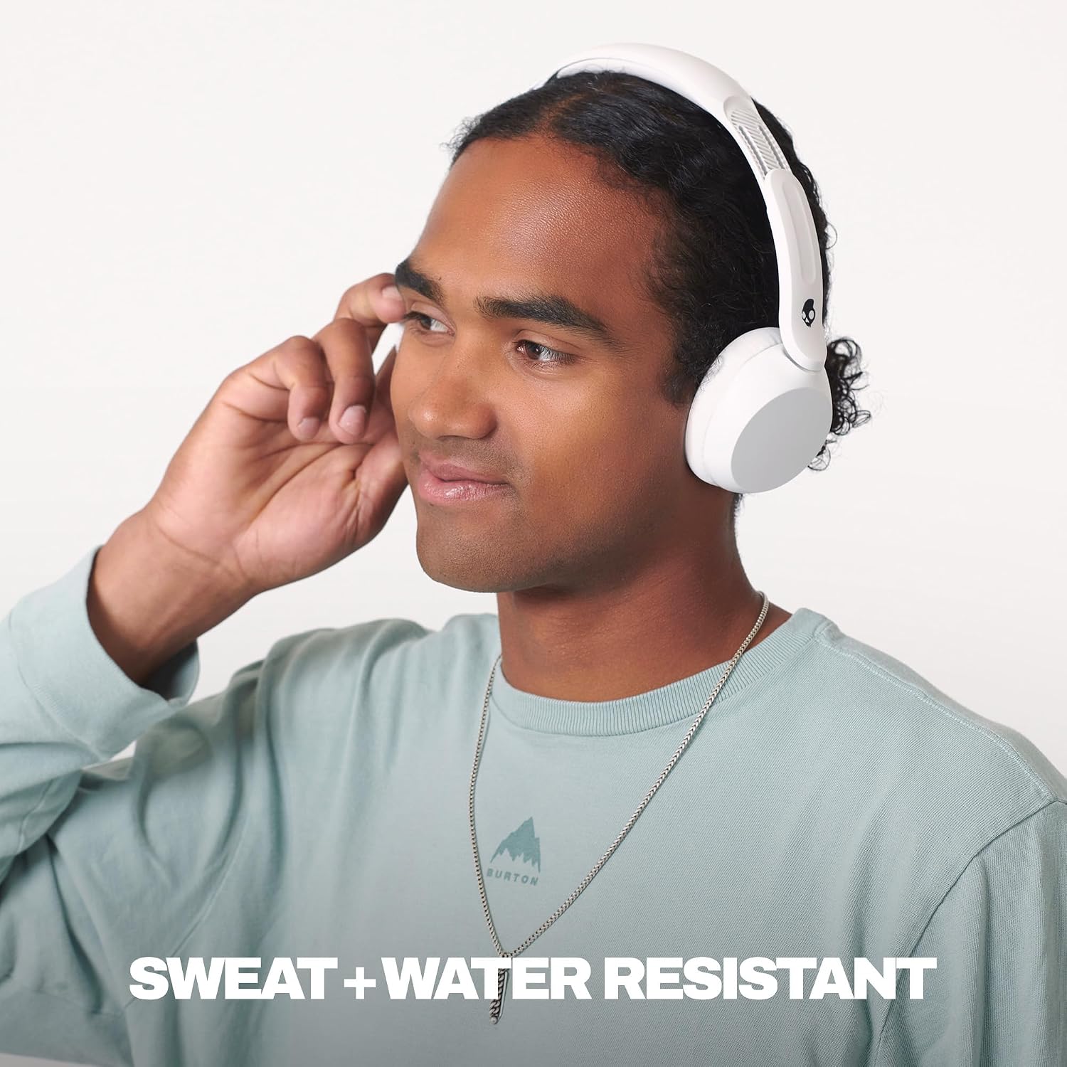Detalle de Skullcandy Icon 180 S2DTW Wireless On-Ear Headphones, Bone, 50-Hour Battery