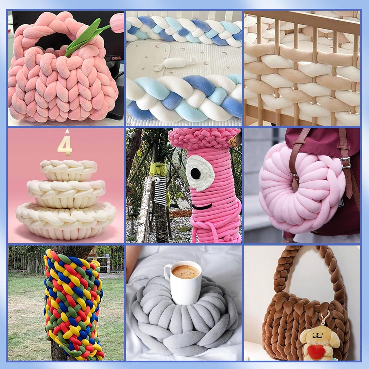 Thumbnail 5 de Armstricken Wolle 500g weiches Chenillegarn 🧶