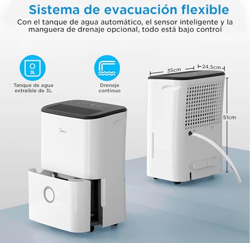 Thumbnail 6 de Midea Deshumidificador 20L Silencioso WiFi