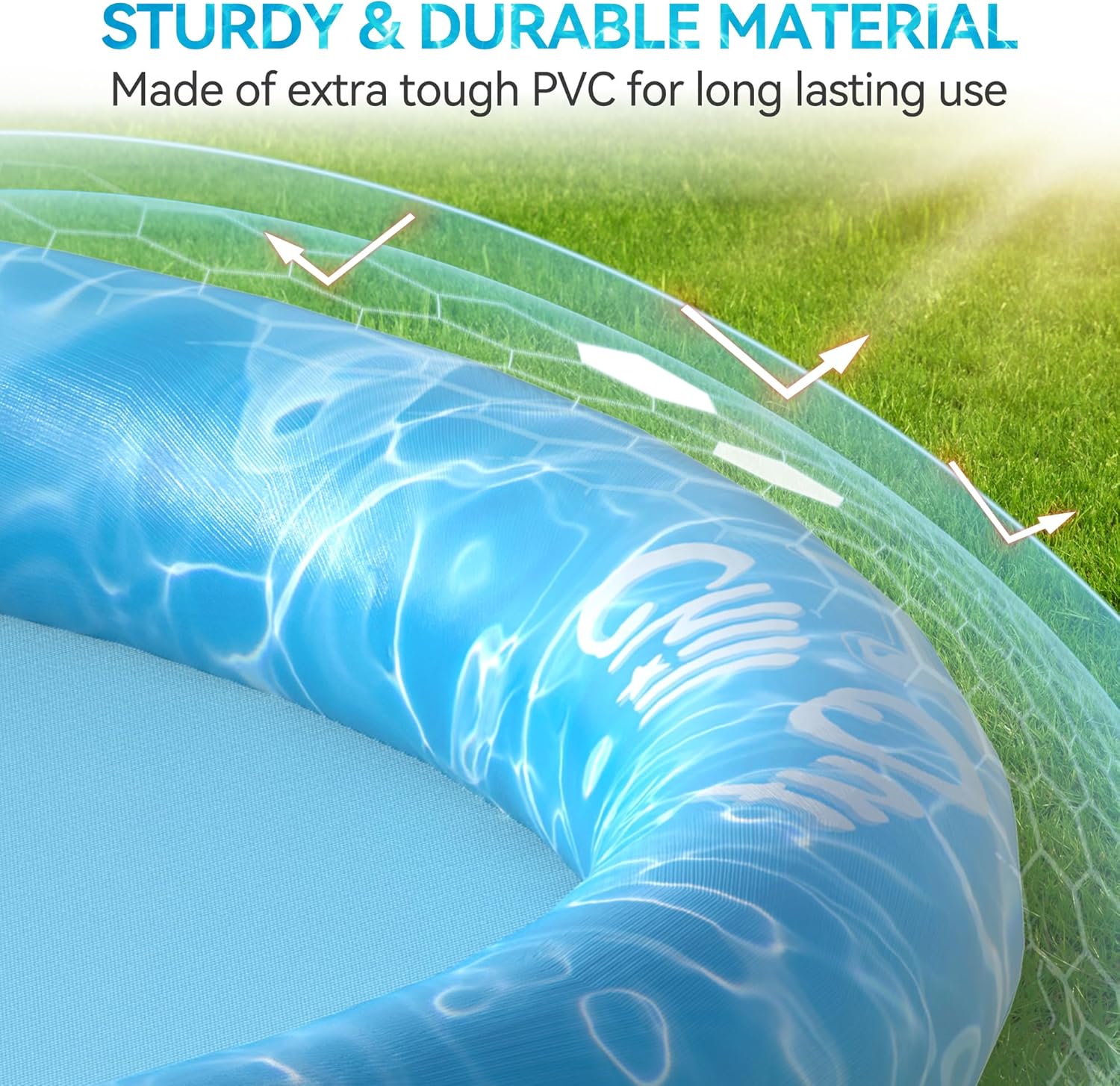 Detalle 2 de ALL FOR PAWS Large Sprinkler Pad Mat (100cm) – Outdoor Dog Cooling Splash Pad