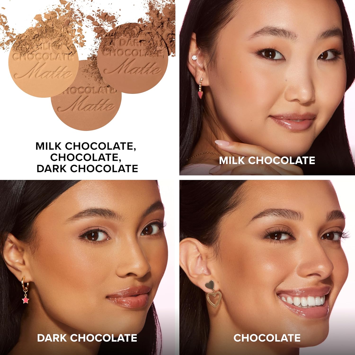 Detalle de Too Faced Chocolate Soleil Matte Bronzer | 8.3ml, vegan longwear bronzer