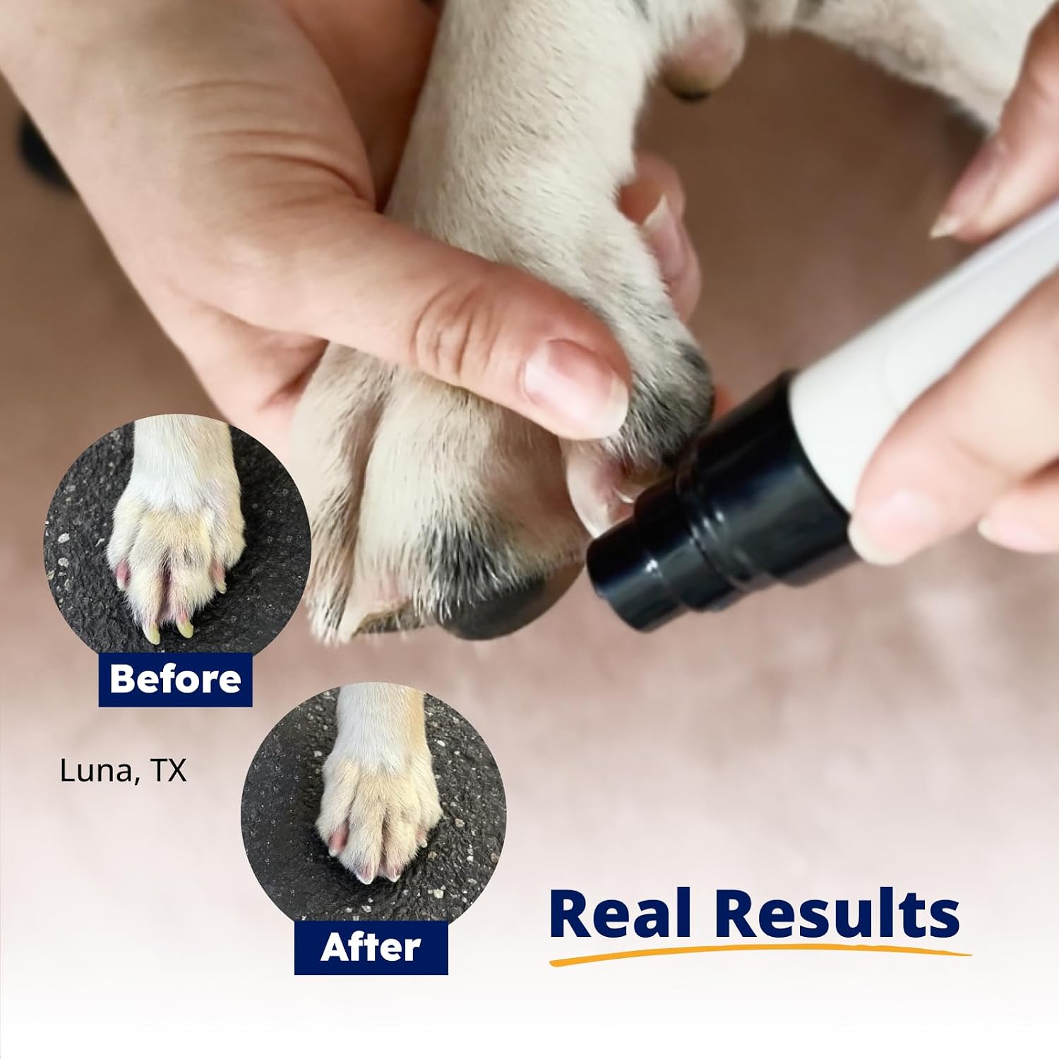 Detalle 2 de Heusom Silent Groom Pro Pet Nail Grinder — Whisper Quiet Claw Trimmer for Dogs, Cats, and More