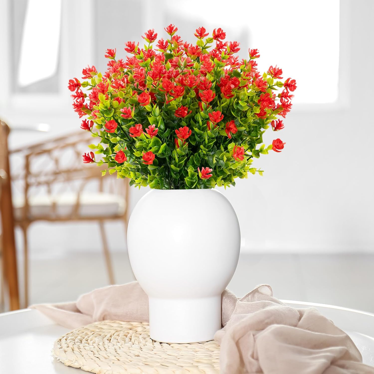 Thumbnail 3 de AIOR 10 Bouquets Fleurs Artificielles Multicolore