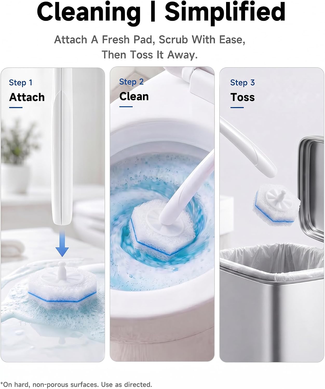 Thumbnail 6 de 80 Count Toilet Wand Refills for Clorox: 5X Cleaning Power & No-Fall-Apart Design