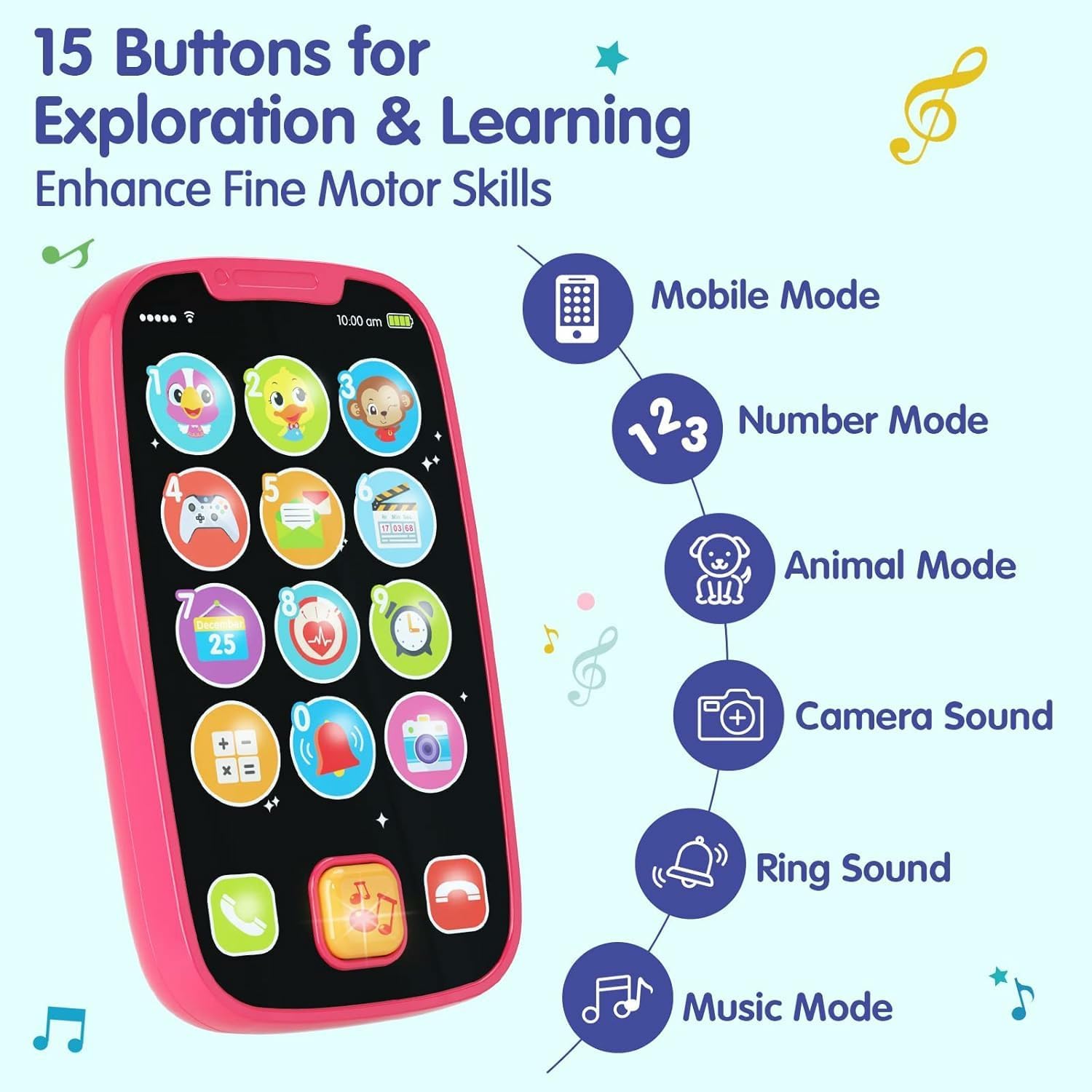 Thumbnail 4 de BABYFUNY 15-Function Toddler Phone for 12–18 Months