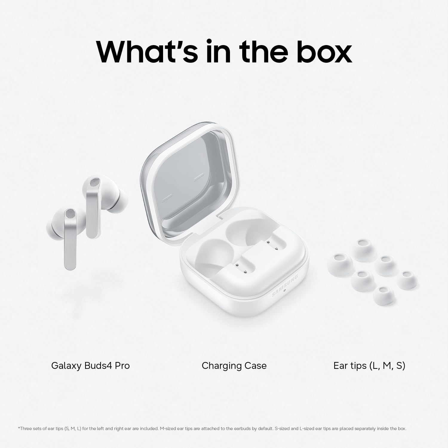 Thumbnail 6 de Samsung Galaxy Buds4 Pro SM-R640NZWAXAC In-Ear Earbuds with Adaptive ANC
