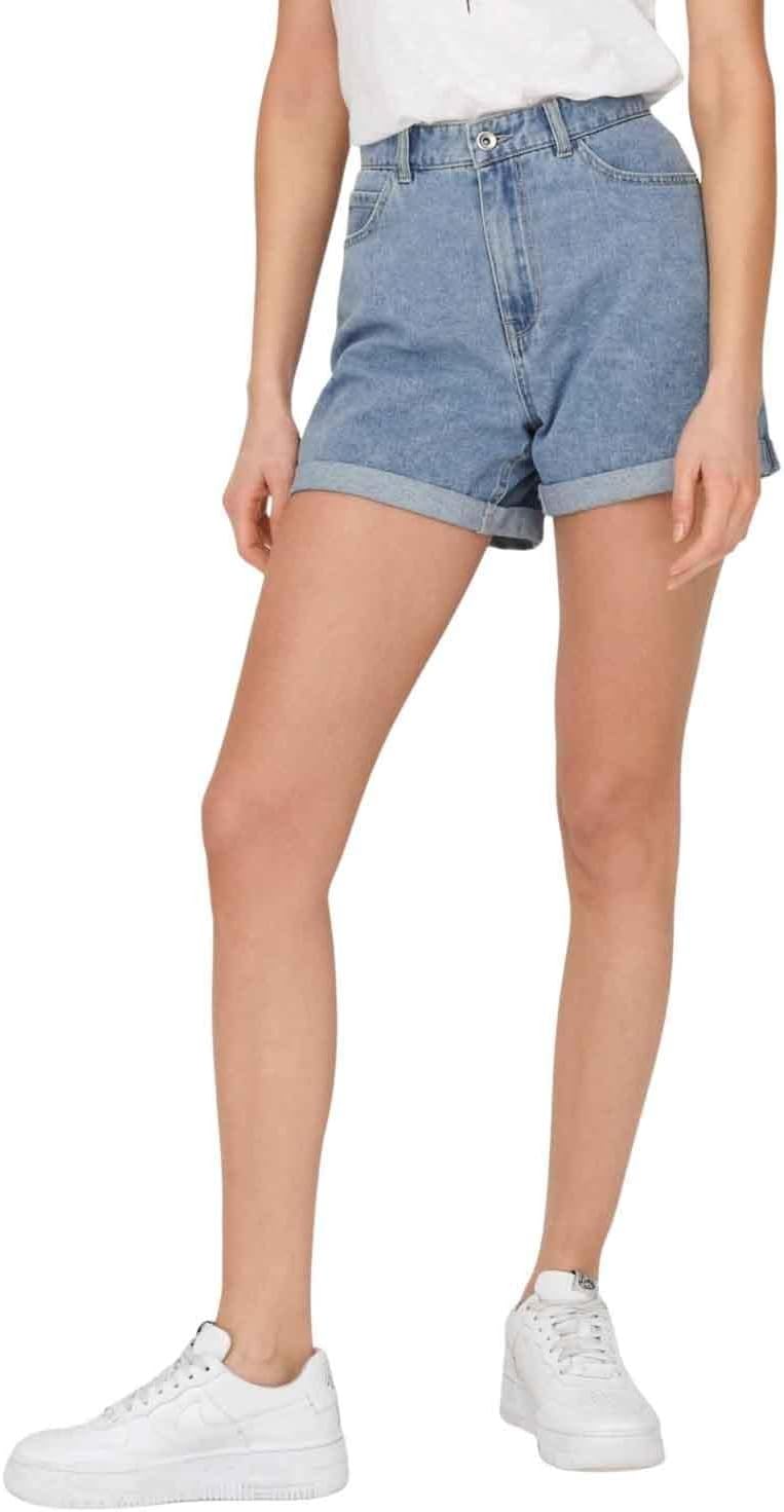 Thumbnail 3 de ONLY Denim Shorts ONLVEGA a vita alta regular fit in cotone