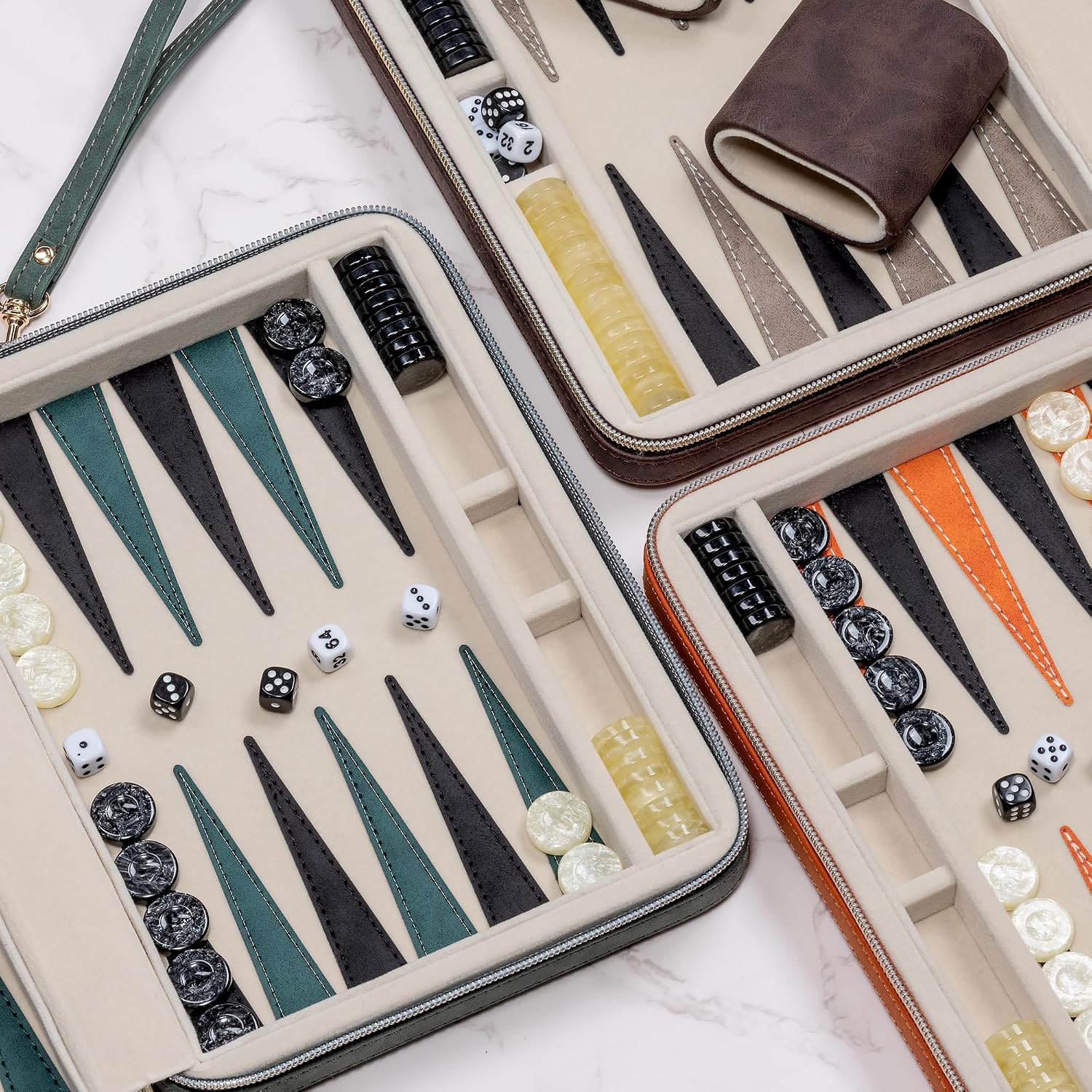 Thumbnail 6 de Backgammon-Set für Erwachsene 24 x 18 cm