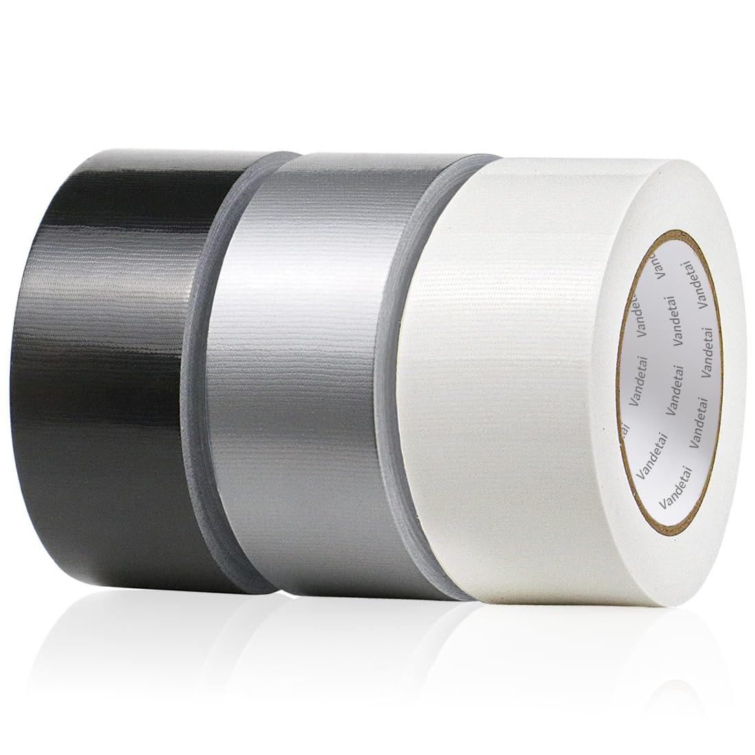 Detalle de Vandetai Waterproof Duct Tape, 3 Colors, Hand-Tear, 2-Inch, 33 Yards Total