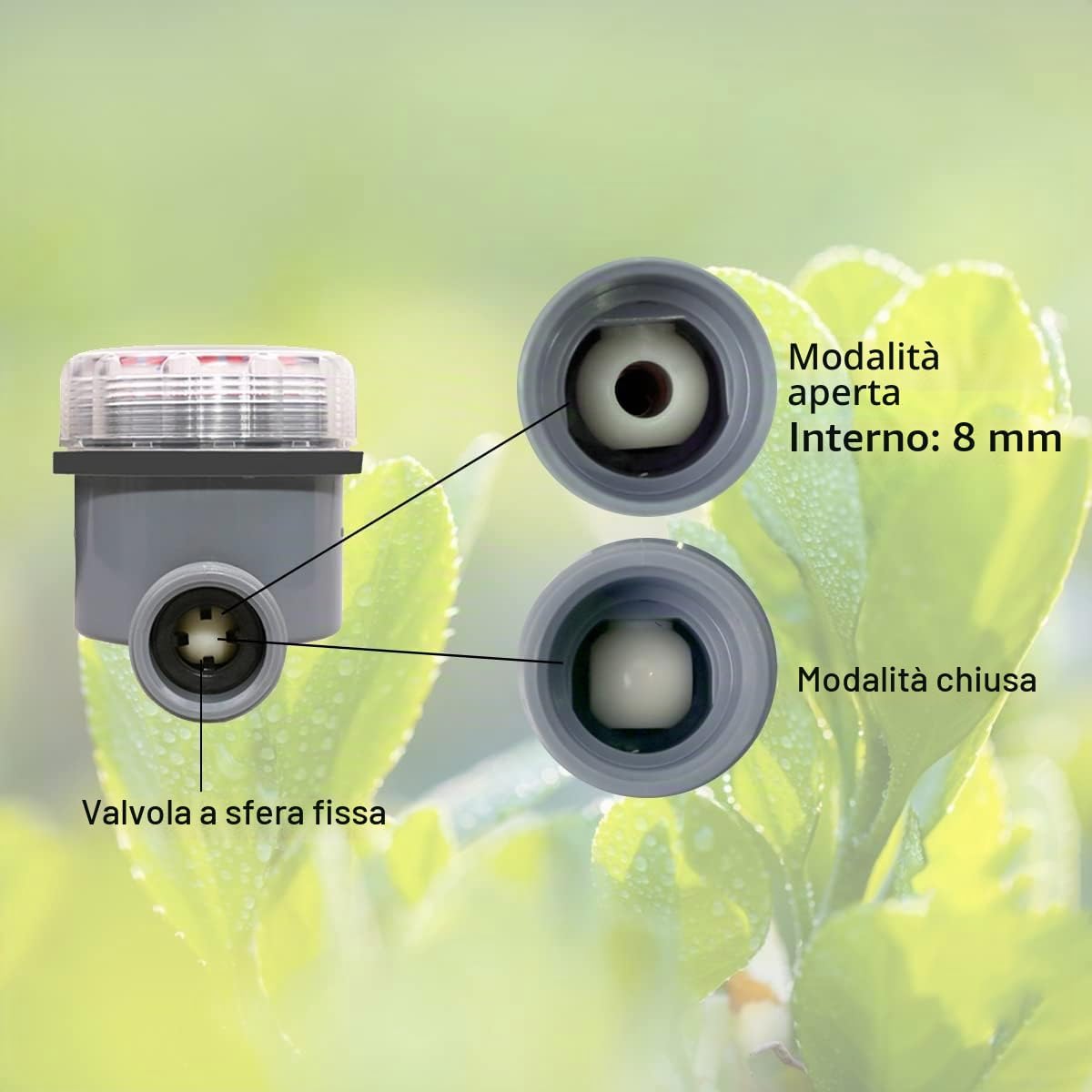 Thumbnail 4 de Aqualin LCD Temporizzatori per irrigatori Giardino: timer elettronico con LCD e 8 programmi
