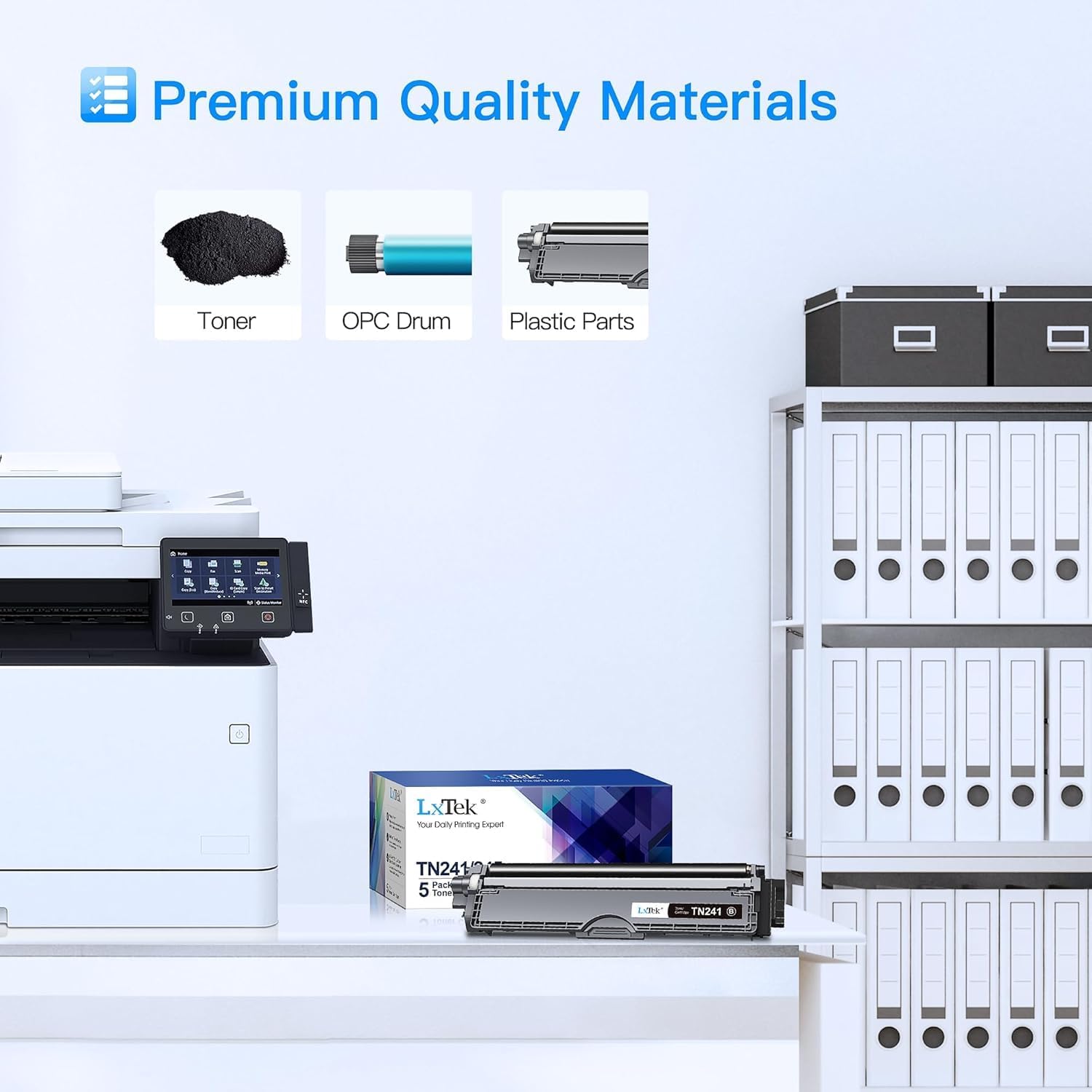 Detalle 2 de LxTek TN241 TN245 5er-Pack Toner 🖨