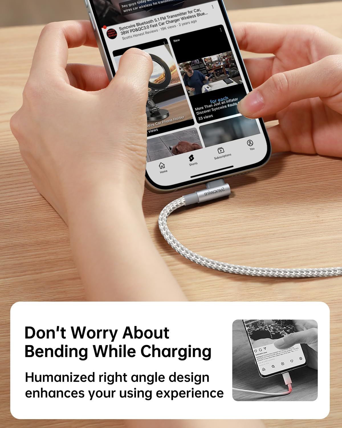 Thumbnail 3 de SYNCWIRE USB‑C to USB‑C Charger Cable 2 Pack 6.6ft
