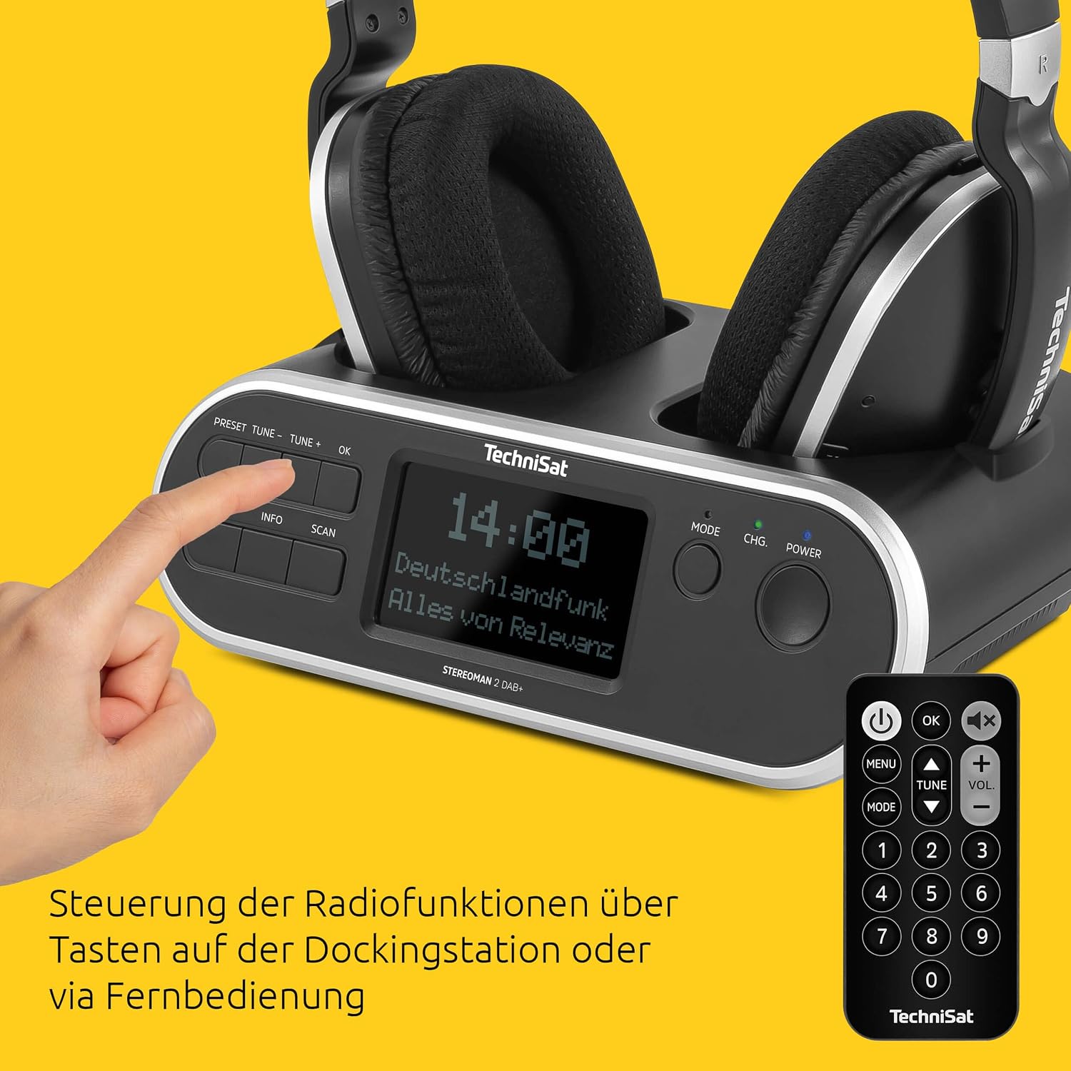 Detalle 2 de TechniSat STEREOMAN 2 DAB+ 2,4 GHz
