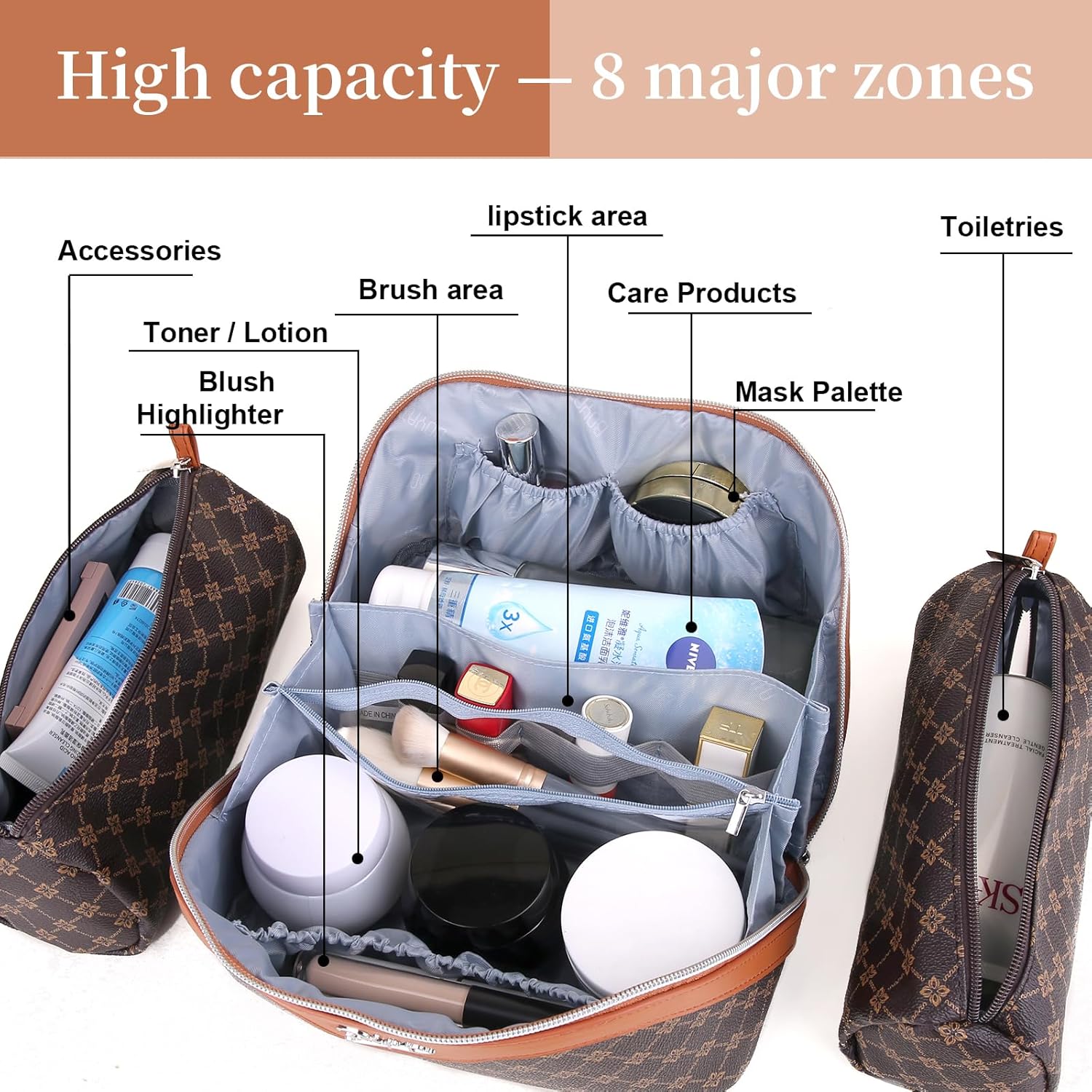 Thumbnail 4 de BOYATU Travel Makeup Bag 3-piece set