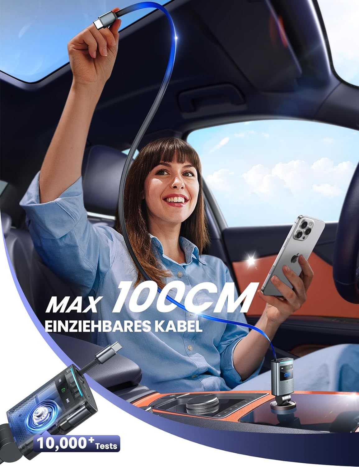 Detalle de JOYROOM Bluetooth Autoadapter 90W