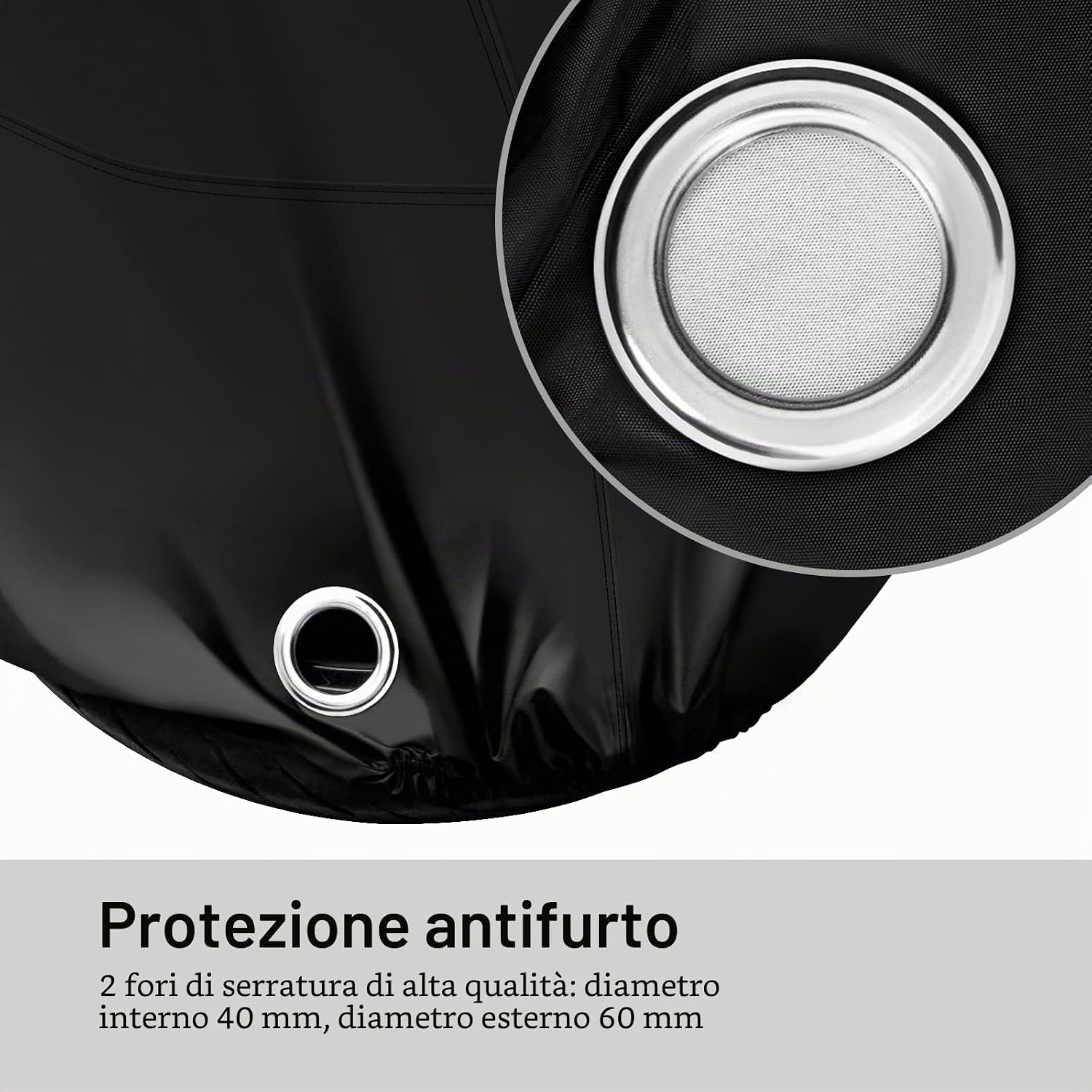 Thumbnail 4 de WOLTU Telo Coprimoto Idrorepellente 210D Oxford per Esterno - 245x105x125 cm Nero