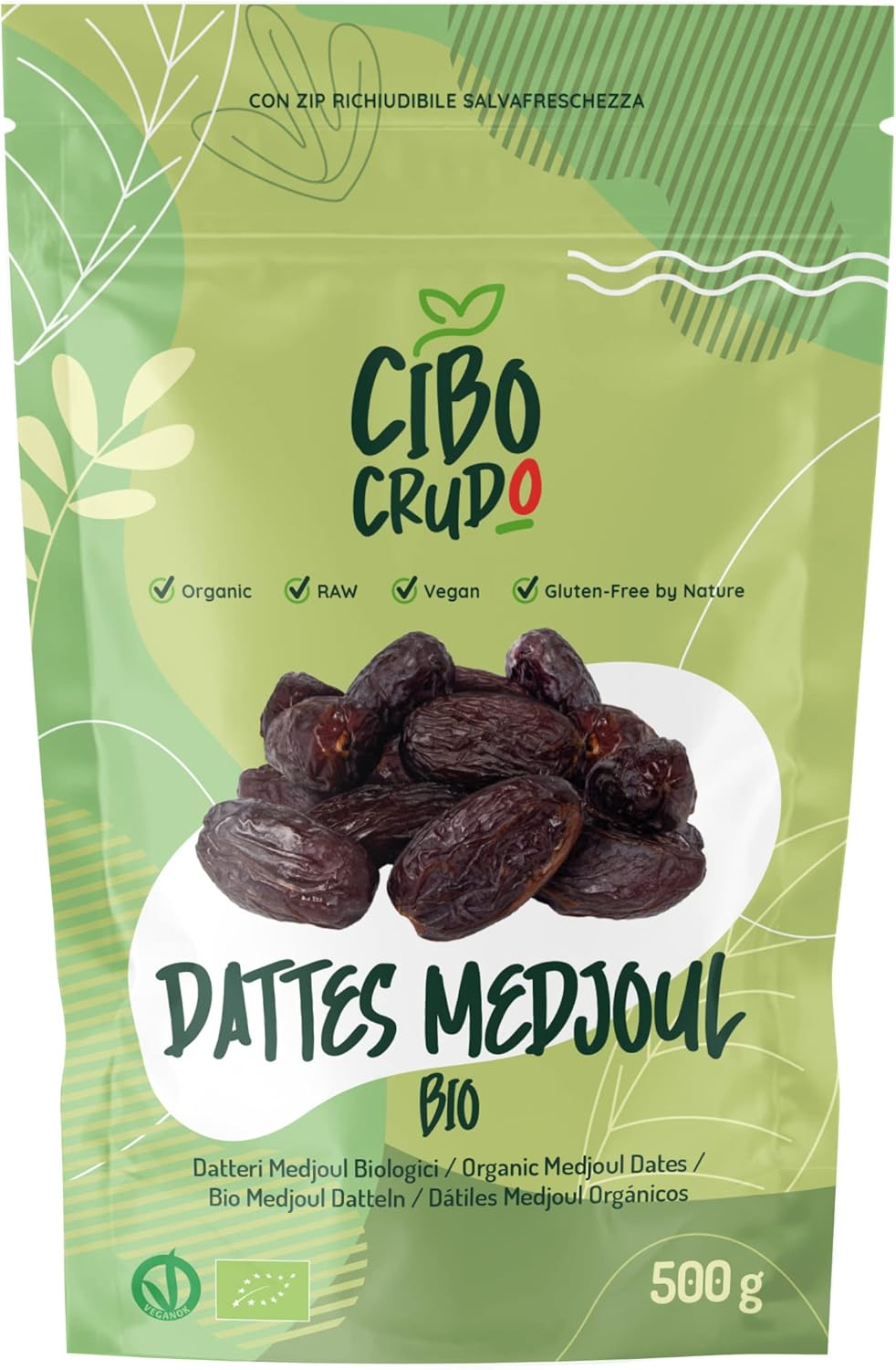 Detalle de Dattes Medjool Bio Premium – 1,5 kg, Géantes et Crues, Riches en Fibres