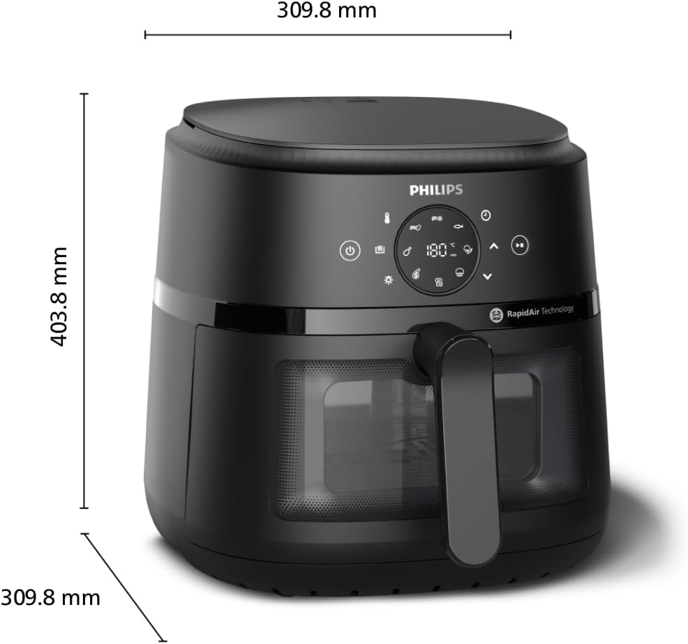 Thumbnail 2 de Philips Airfryer 2000 Series Standard 6.2L NA230/00 – Heißluftfritteuse mit Sichtfenster, Touchscreen & RapidAir