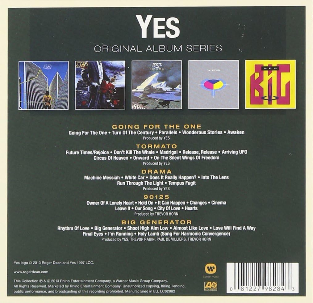 Detalle 2 de Yes 27724515 Original Album Series CD5枚組 紙ジャケット仕様・スリップケース入り