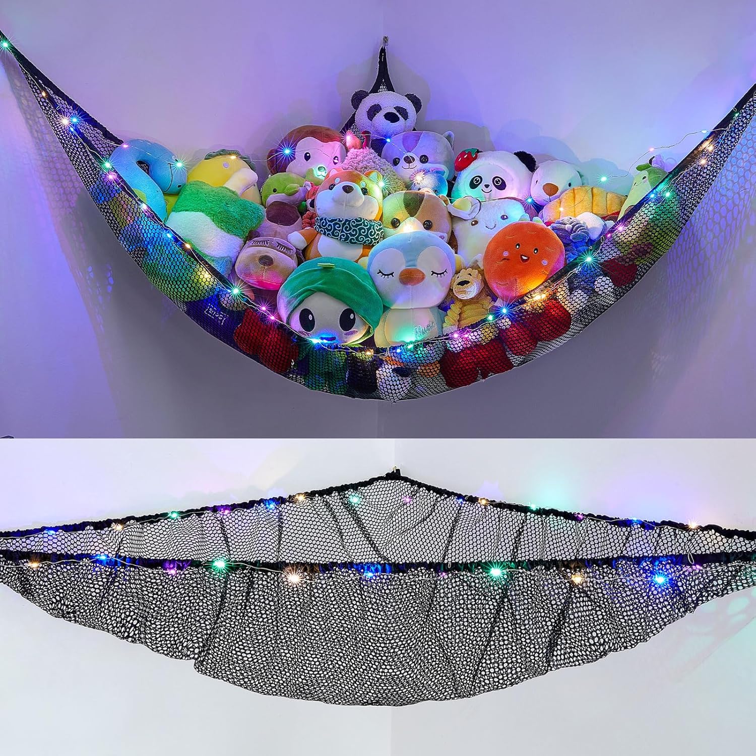 Detalle de Unicorn Castle MRNO664369-FBA Stuffed Animal Hammock with LED Light