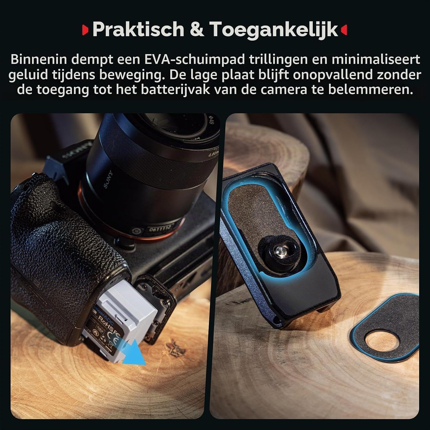Thumbnail 2 de SMALLRIG MD5422 montageplaat voor AirTag of SmartTag2, Arca-type