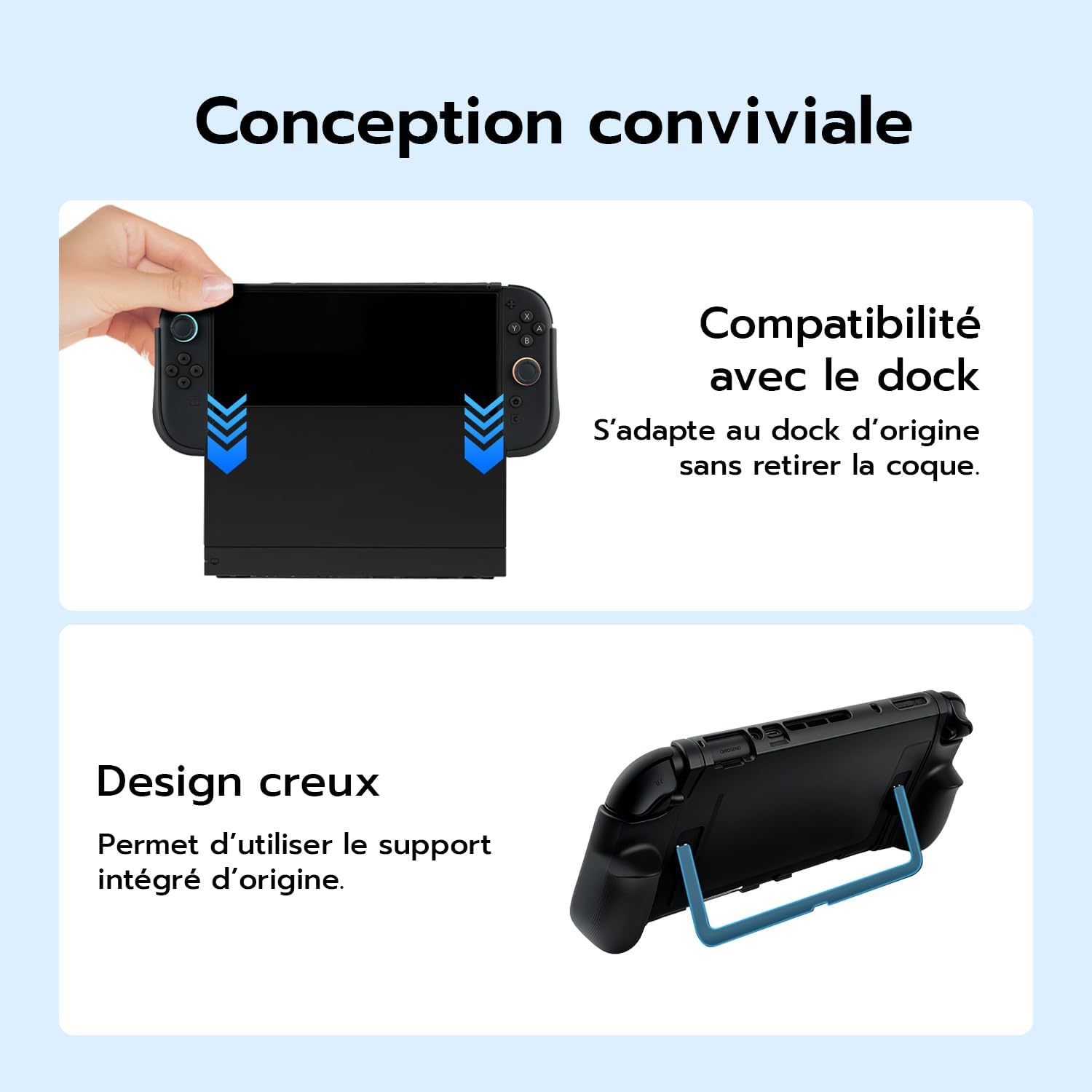 Thumbnail 5 de Wigearss Coque pour Nintendo Switch 2 antidérapante