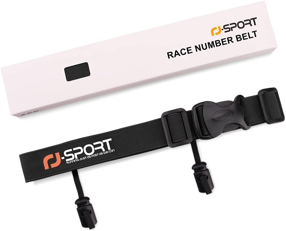 Thumbnail 6 de RJ-Sport Triathlon-Startnummernband als Laufgurt mit Nummernhalter & 6 Gel-Halter (schwarz)
