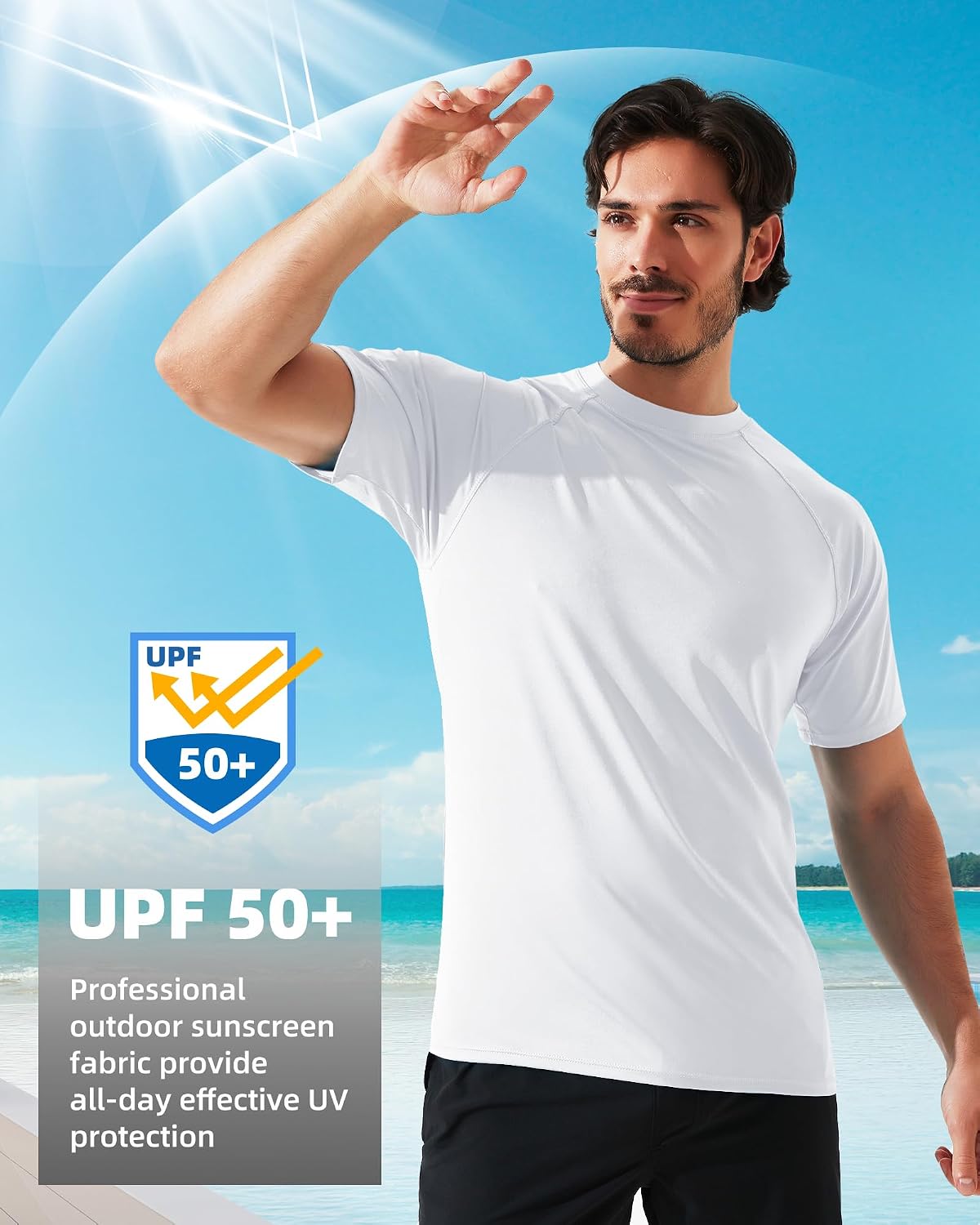 Detalle 2 de Arcweg Rashguard Mare Surf Uomo UPF 50+