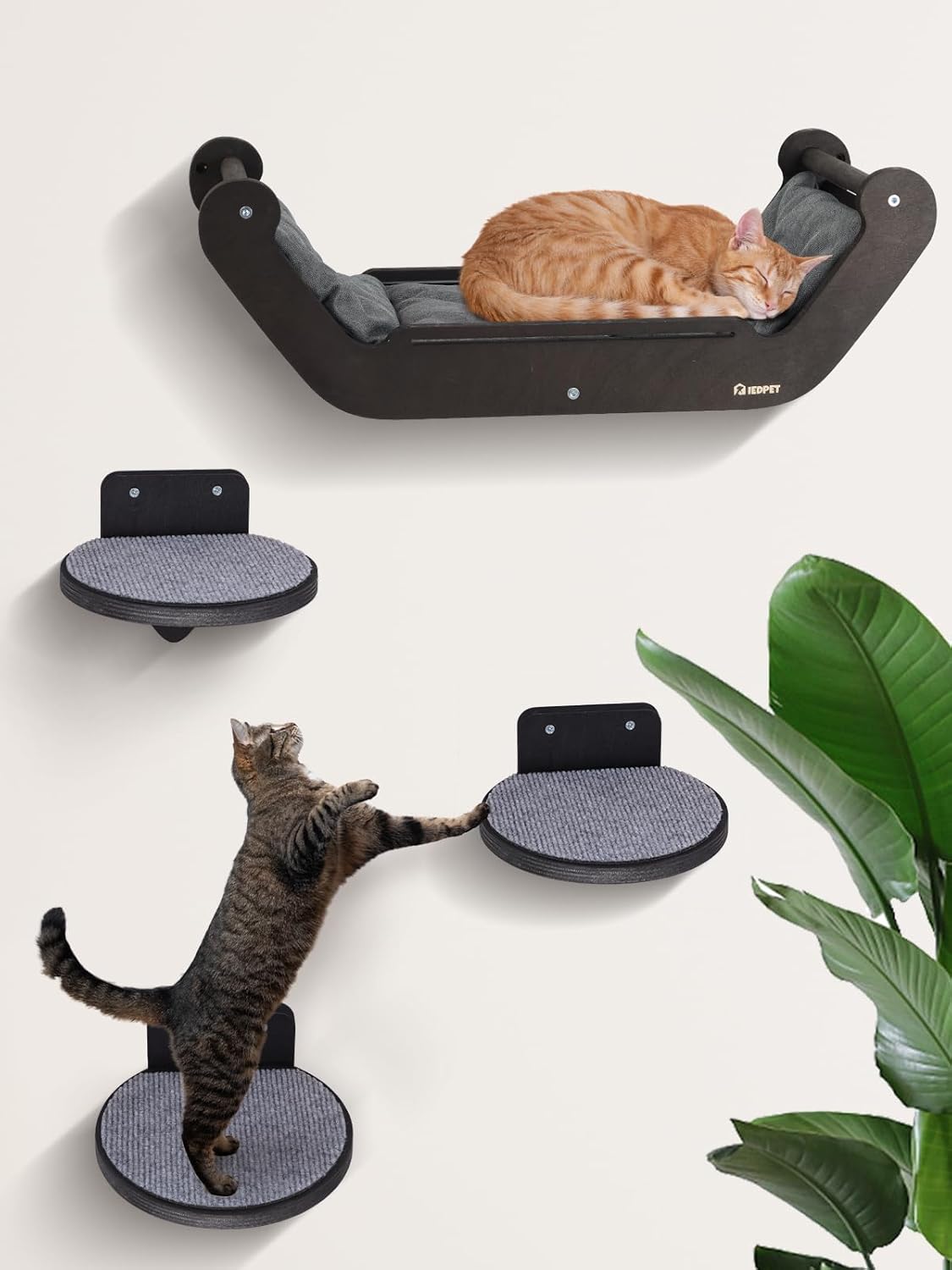 Detalle de Kletterwand Katzen Set 3 Stufen 🐱