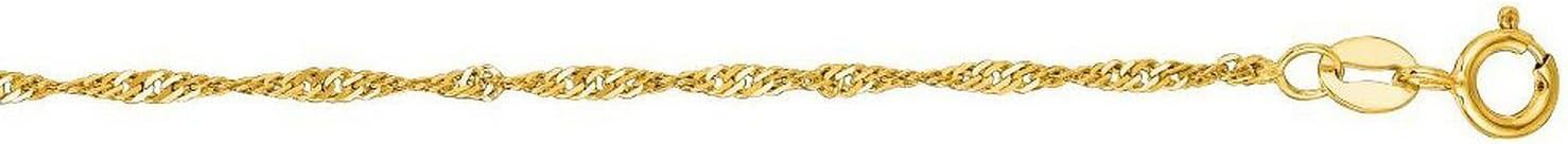 Detalle 1 de Chaîne en Or Jaune de Singapour Fine 14 Carats (585/1000) – longueurs 40 à 60 cm