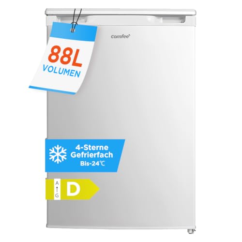 Detalle de Comfee 88L Gefrierschrank – Kompakter Freistehender Tiefkühlschrank mit Inverter-Kompressor