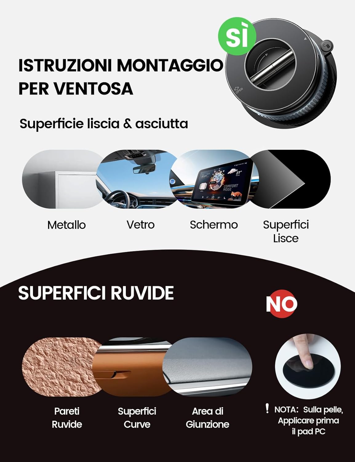 Thumbnail 6 de Lamicall Supporto MagSafe 360° per Auto