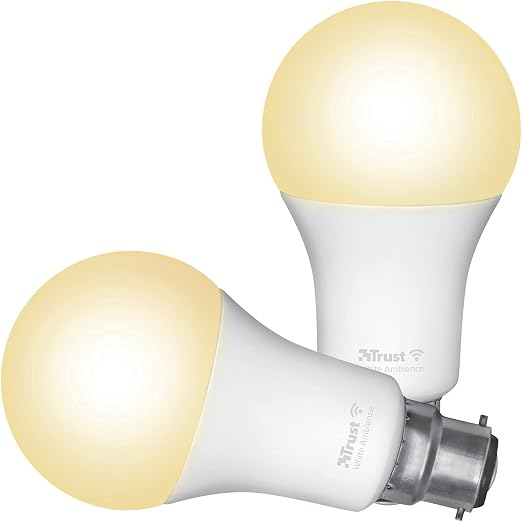Detalle de Trust WiFi CCT B22-71299-02 💡 Bombillas LED Regulables, Alexa y Google