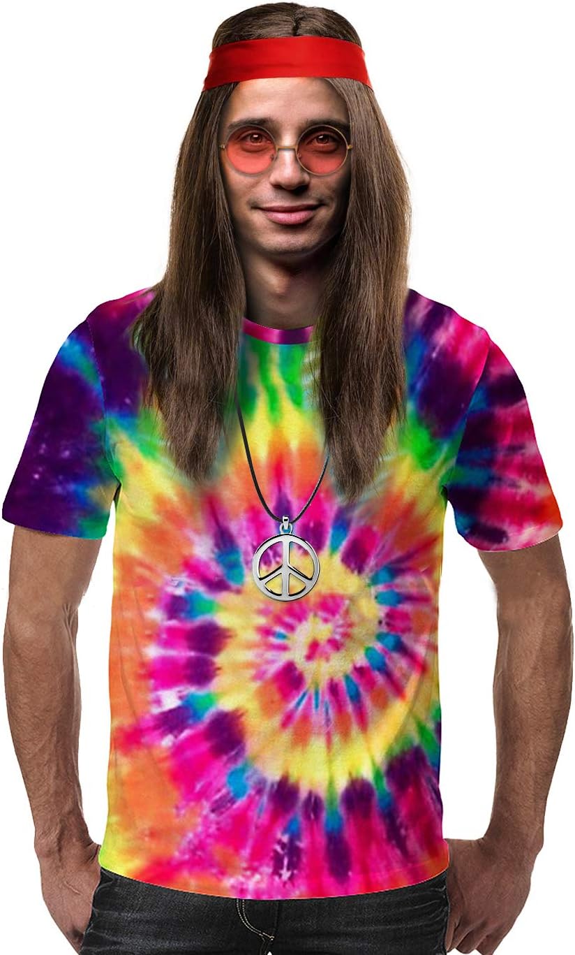 Thumbnail 1 de iZoeL 70er Kostüm 5‑teilig Hippie Outfit 🎭