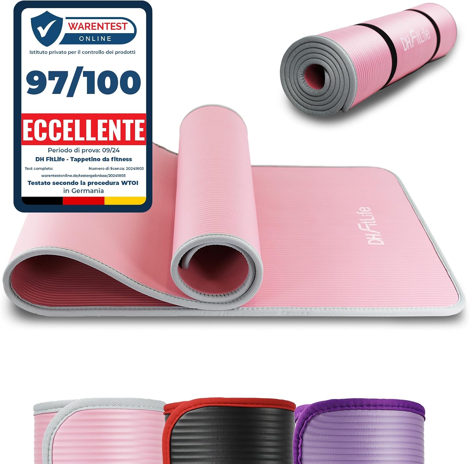 DH FitLife Tappetino allenamento 183x61x1 cm 🧘