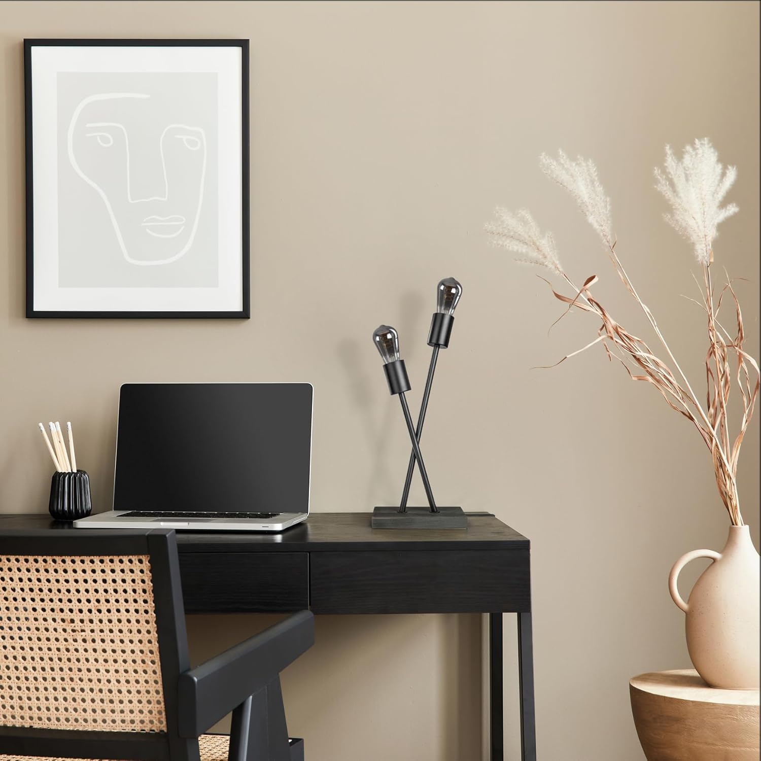 Thumbnail 1 de Paco Home Tischlampe Vintage E27 – Wohnzimmerlampe im industriellen Design