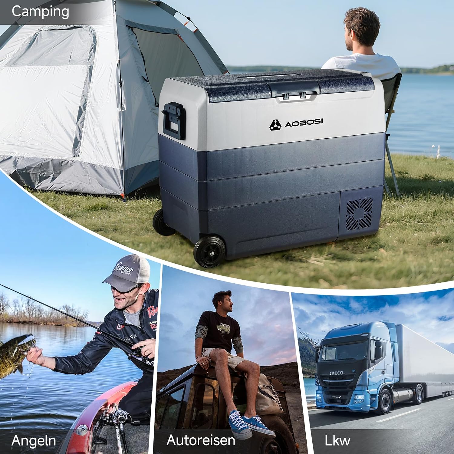 Thumbnail 4 de AAOBOSI Kompressor Kühlbox 60 L Dual Zone