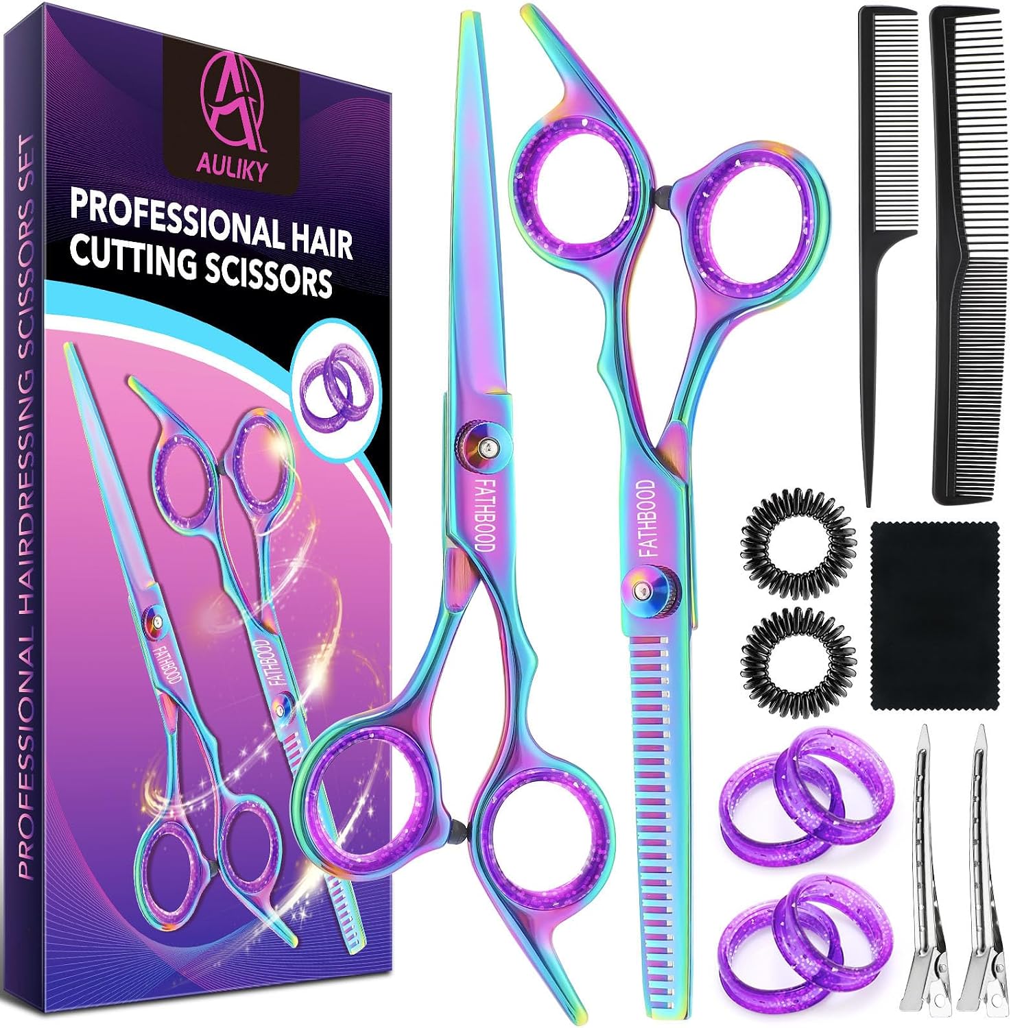 Friseurschere Set 14tlg 6,7 Zoll Profi
