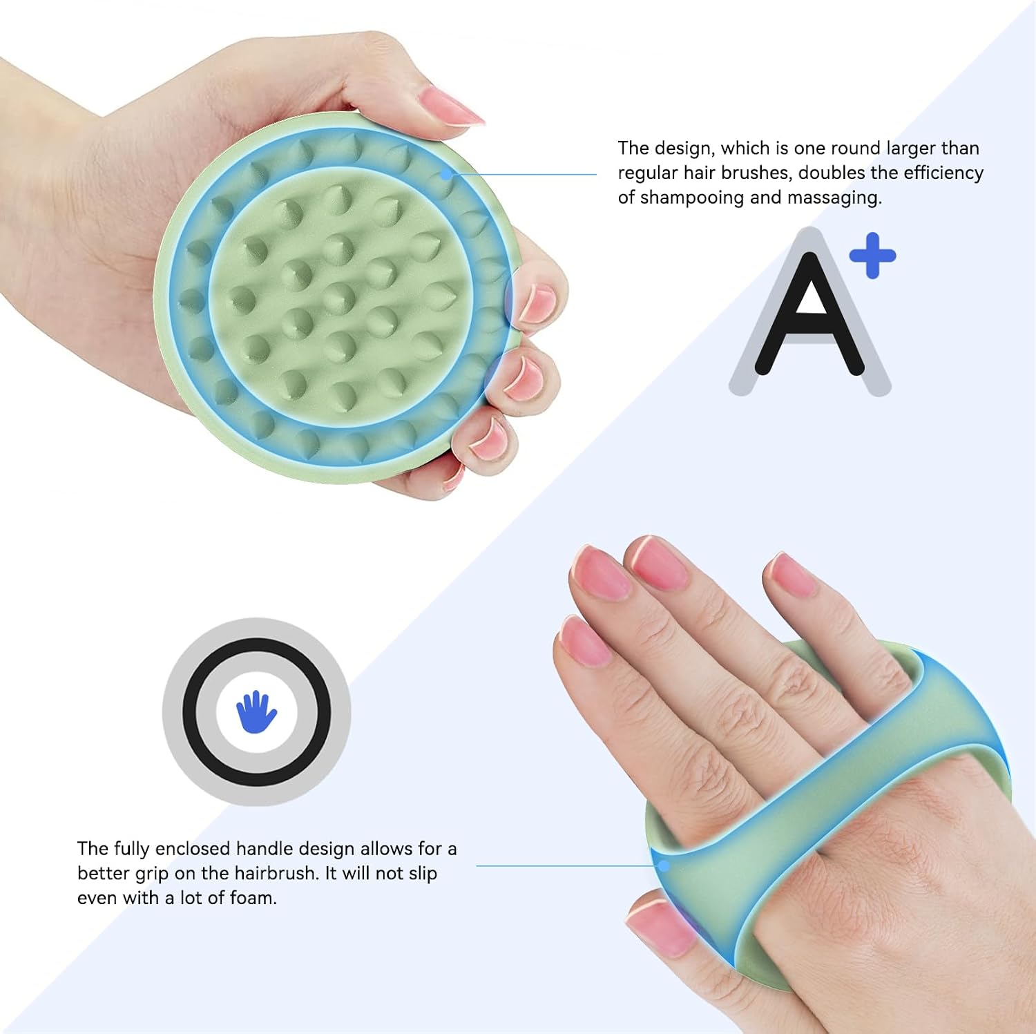 Detalle de Ithyes 4364a6d6-c6e5-42cc-bf6f-491958593db1 38-Finger Silicone Scalp Brush