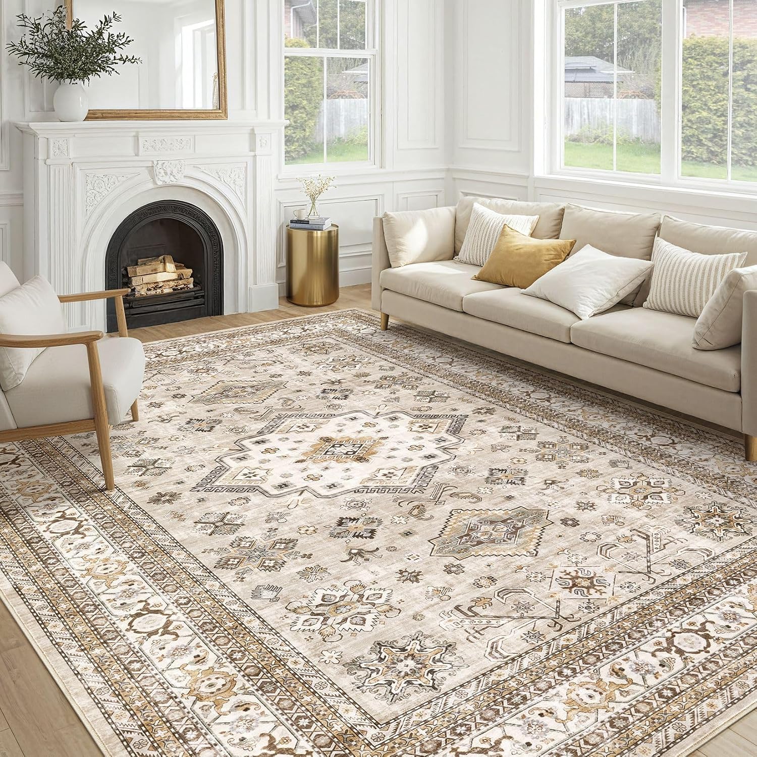 Detalle de Vintage Living Room Area Rug 8x10