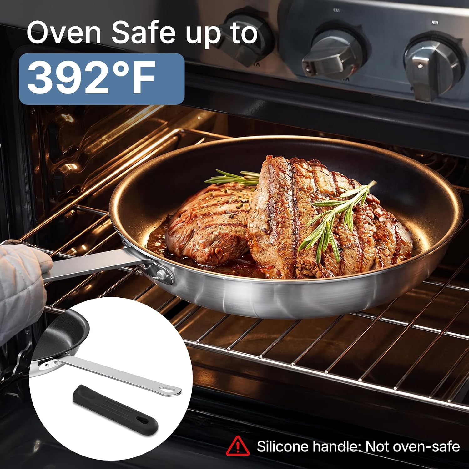 Detalle 2 de Sweetcrispy 10-Inch Nonstick Frying Pan